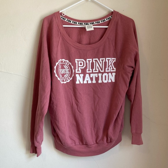 Victoria Secret Pink Nation Logo Perfect Crewneck - Picture 6 of 6